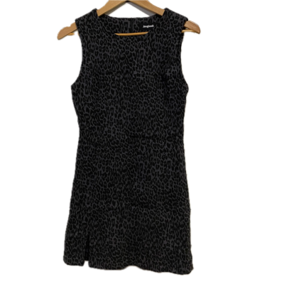 Desigual Womens Size M Animal print / Grey Dress