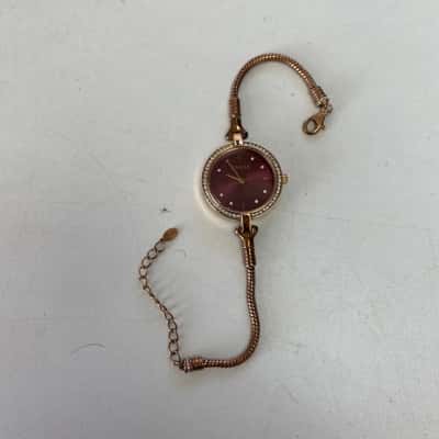 Gnoce Rose Gold Plated Stainless Steel Watch 