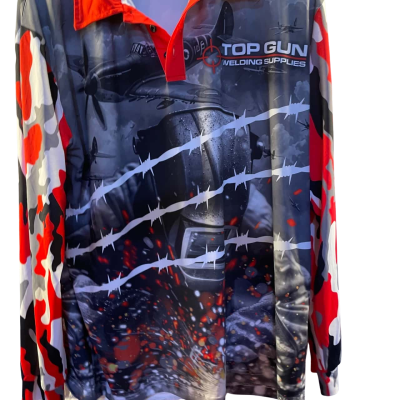  Mens  Size L Long Sleeve Top Black  / Pattern 