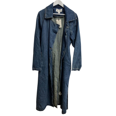 Glassons Womens  Size L Winter Denim Coat Blue 