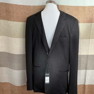 Politix Mens  Size XL Suit Jacket Black  