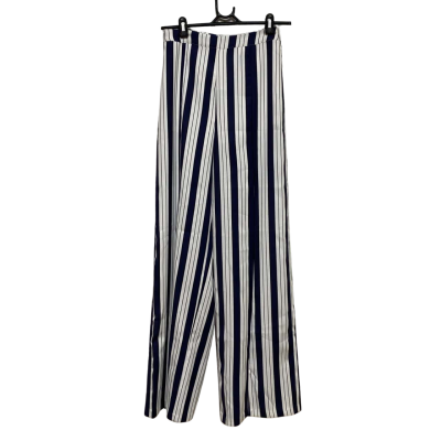 Grace Willow Womens  Size 8 Sasha Pants White Navy Striped 