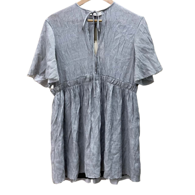 BNWT The East Order Womens Size XS Grey / Striped Mini Dress 