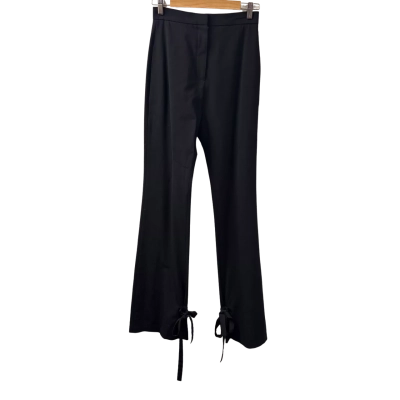 J.W. Anderson Womens Size 6 High Waisted Wool Blend Pants Black  