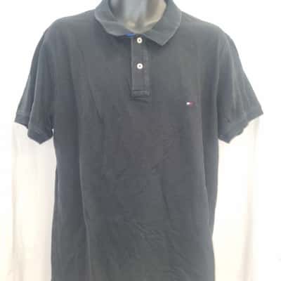 Tommy Hilfiger Mens Size XXL Short Sleeve T-shirt Black  / Blue / Pink  / White 