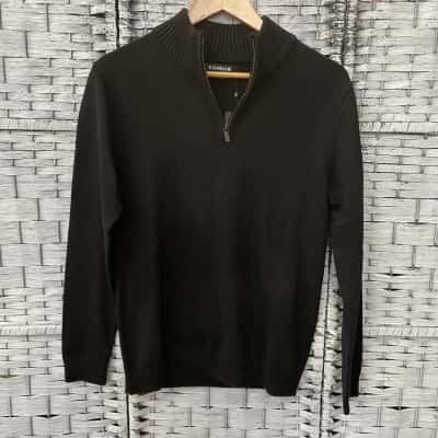 Connor Mens  Size XS Quarter Zip Jumper Black  