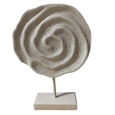 Abstract Coral Artwork on Stand 29cm high