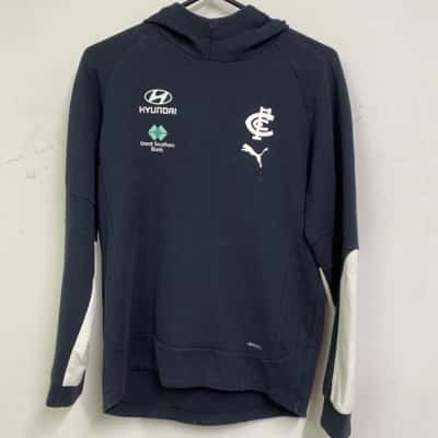 Puma AFL Onfield Carlton Womens  Size 10 Hoodie Navy Blue 