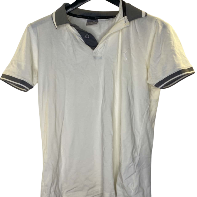 Puma Kids T-shirt Size XL Grey / White 