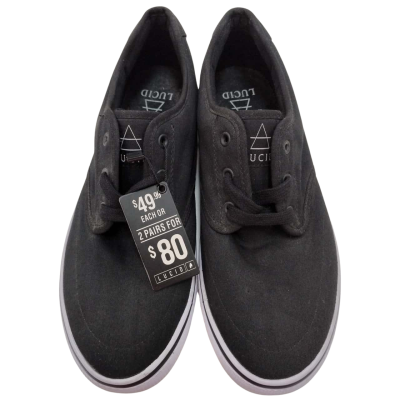 Lucid Mens Size 11 Sneakers Black  