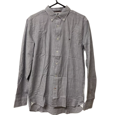 Men’s Tommy Hilfiger Size M Long Sleeve Shirt Blue / Striped / White 