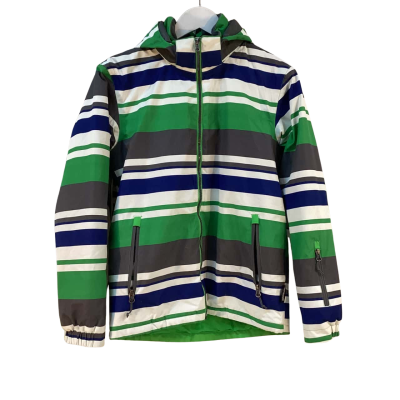 Crane Kids Size 14 Snow Jacket Blue / Green / Grey 
