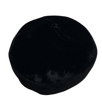 Vintage Heqa Womens Black Velvet Hat 