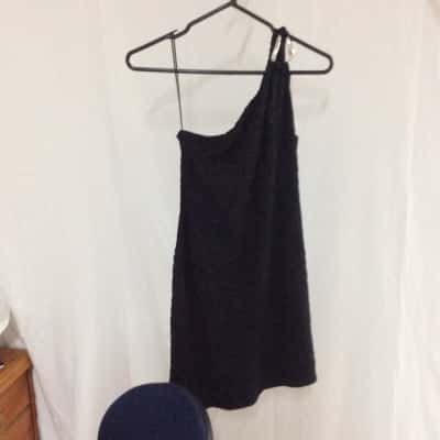 Princess Polly Womens  Size 10 Off-the-shoulder Top Black  