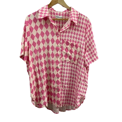 Proud Poppy Clothing Womens  Size 10 Samara Shirt Sorrento Pink 
