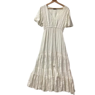 Ishka Womens  Size XS Maxi Dress White E