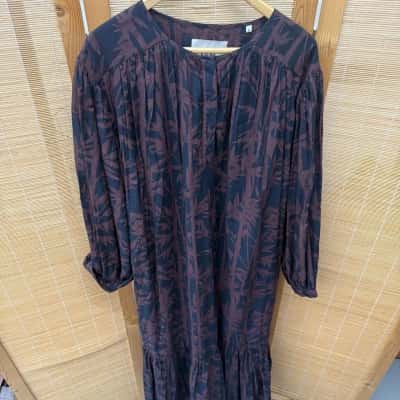 Rohe Womens  Size 38 Maxi Dress Black  / Brown 