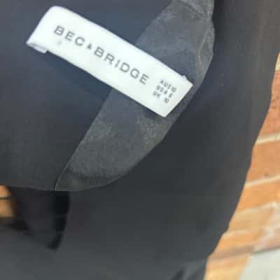 Bec & Bridge Womens  Size 10 Long Sleeve Top Black  