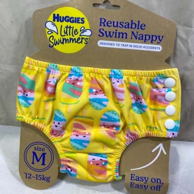  Huggies Little Swimmers Size M Reusable Swim Nappy