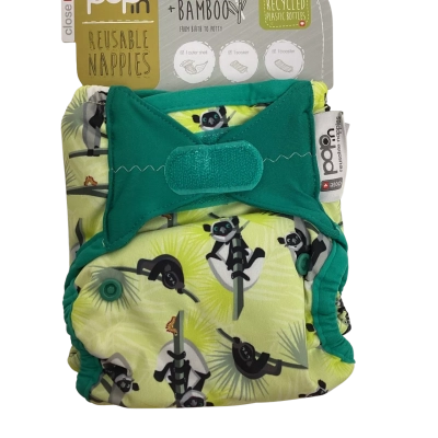 Pop In One Size Multicoloured Reusable Nappies 8 Pack Box