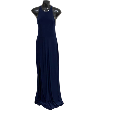 Missguided Womens  Size 12 Maxi Dress Blue 