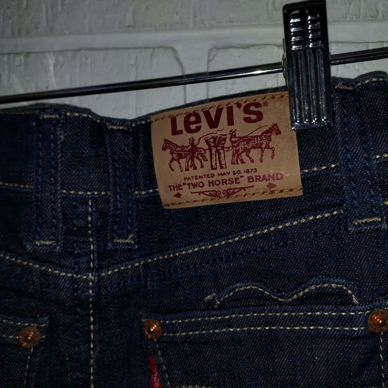 Levi's size 4 Made in Pakistan Skirt Denim Copper Rivets Levi Kids Good