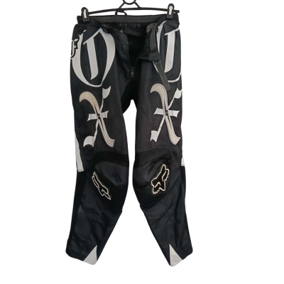 FOX Mens Motocross Pants Black & White Size 32 #FoxRacing #MotocrossGear #MensSportswear