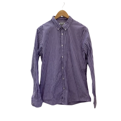 Scotch & Soda Mens  Size L Long Sleeve Shirt Purple / Striped 