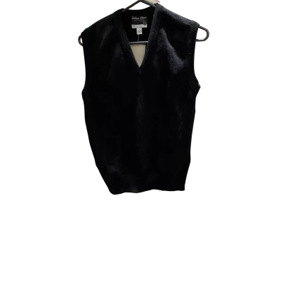  William Shaw Mens  Size 14 Sweater Vest Black  