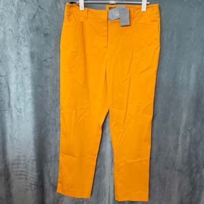 Sportscraft Womens  Size 12 Yellow Eva Capri pants