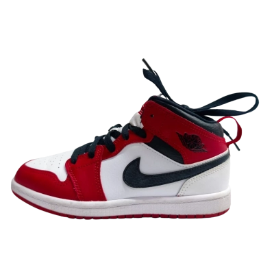 Nike Air Jordan 1 Mid Chicago Red Black White Basketball Shoes Sneakers Size US2Y