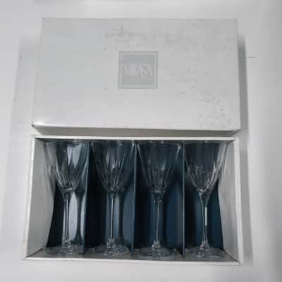 Mikasa Crystal Optic Paneled Champagne Flutes (Set of 12)