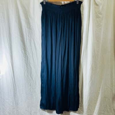 COUNTRY ROAD Size 10 Shirred Waist Pants Navy Blue 