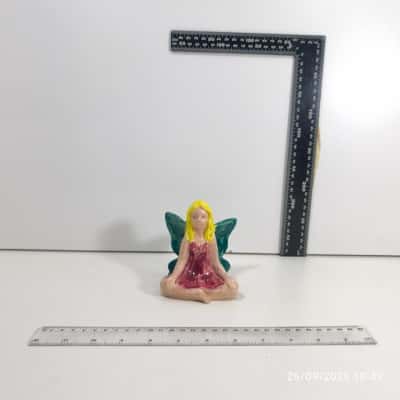 Hand Made Fairy Ornament Figurine Stamped Tinkerbell Unofficial Stamped 