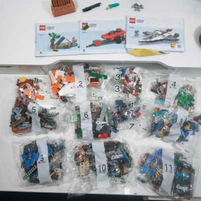 Lego Pieces in Bags PreOwned As Is 