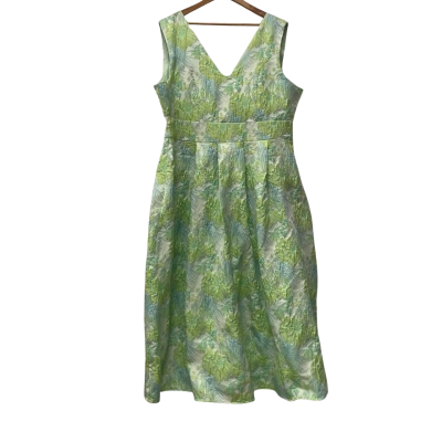  Womens  Size 20 Gingham & Heels Cocktail Dress Green 