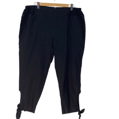 Hammock & Vine - Black Ankle Tie Pants (Size 16)