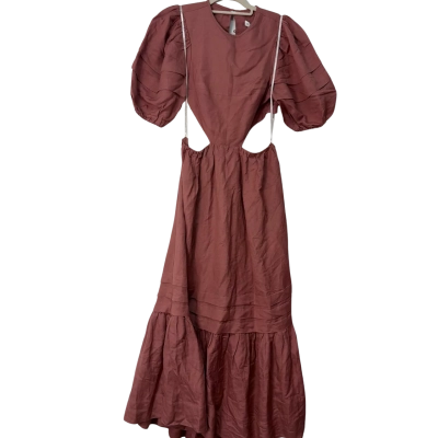 BNWT Shona Joy  Size 6 linen Maxi Dress Pink  