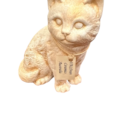 VALDean Ceramics Australia Cat Figurine – Handmade Australian Pottery