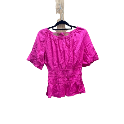 Piper Womens  Size 8 Short Sleeve Shirt Pink  