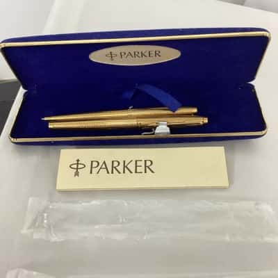Parker 75 Cisele Set 14ct Gold Nib Made in USA