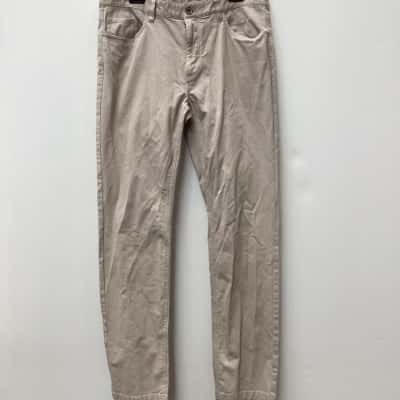 Gazman Mens Chinos Dark Cream Size 34