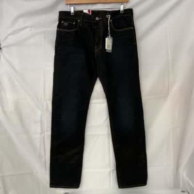 G-Star Raw Mens  Size 34 Straight Leg Jeans Indigo Aged Denim