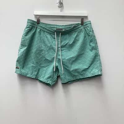 Lacoste Mens  Size XL Checked / Green / White 