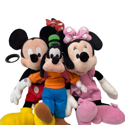 Mickey, Minnie and Goofy toys
