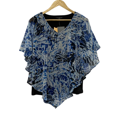 Liz Jordan Womens  Size S Black  / Blue 