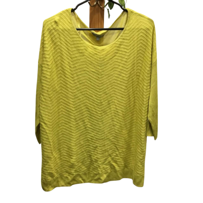  BN Suzanne Grae Yellow Tone Knit Size XL