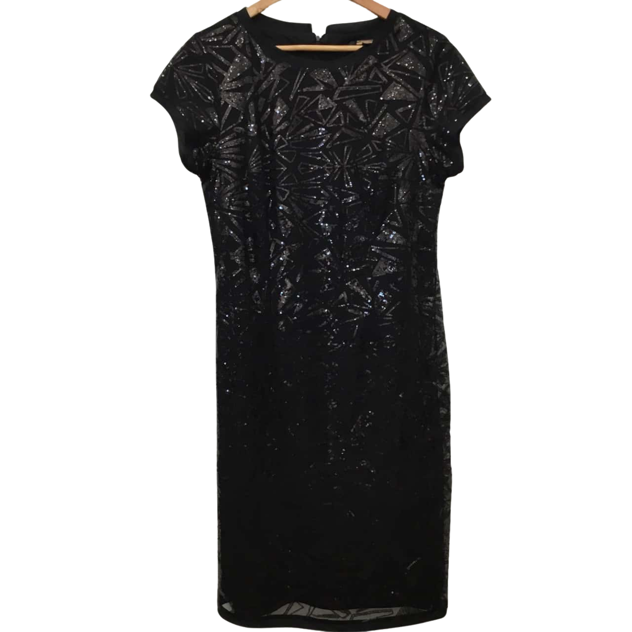 Liz Jordan Womens Size 14 Formal Dress Black/Sequins (s)