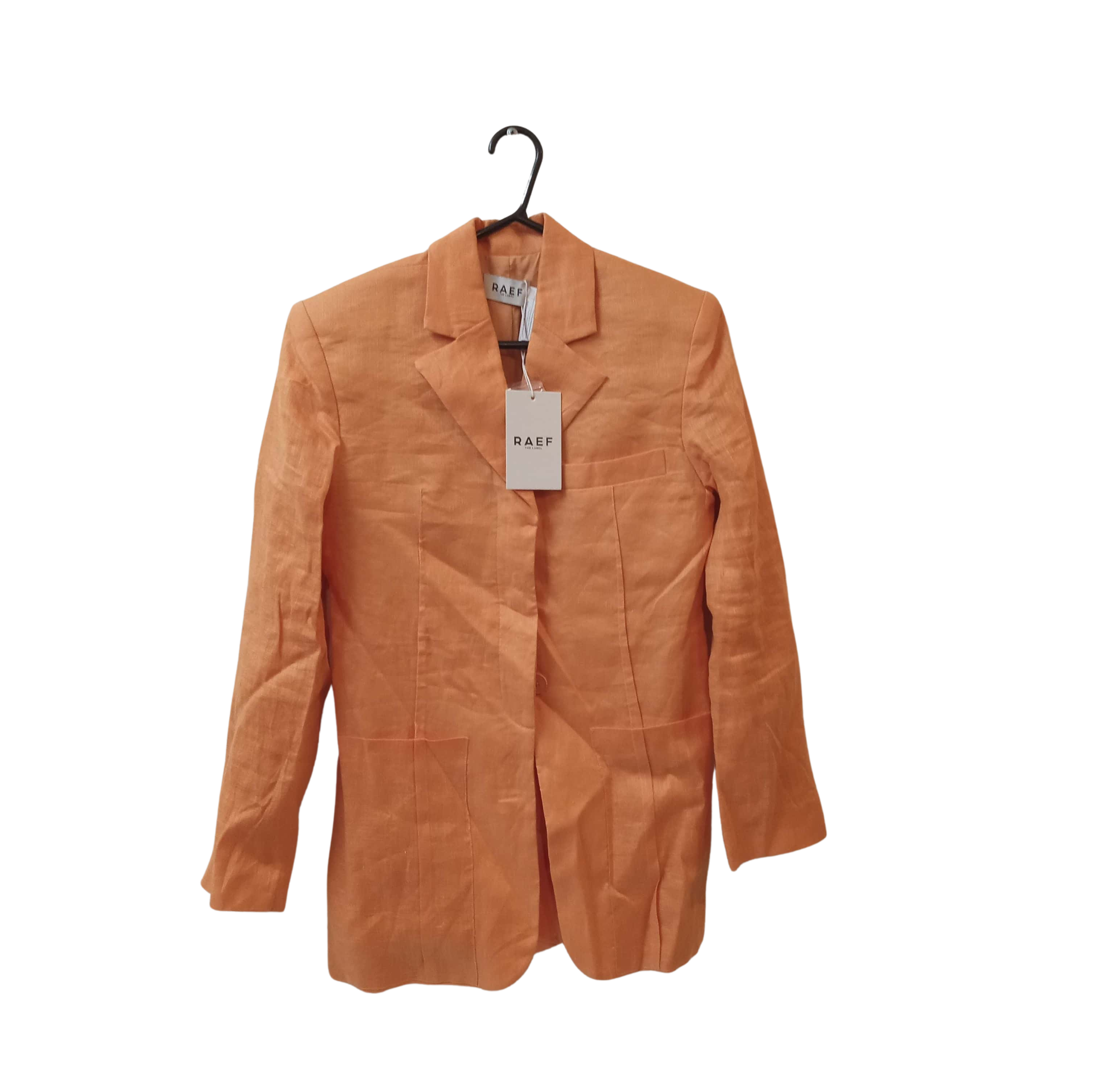 Raef Womens Blazer/Shorts Combo Size 6 Orange (s)