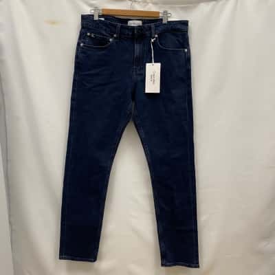 Calvin Klein Jeans Mens Denim Pants Size W33/L32 Navy Blue RRP$180